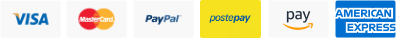 Visa, Mastercard, PayPal, Postepay, Apple Pay, American Express